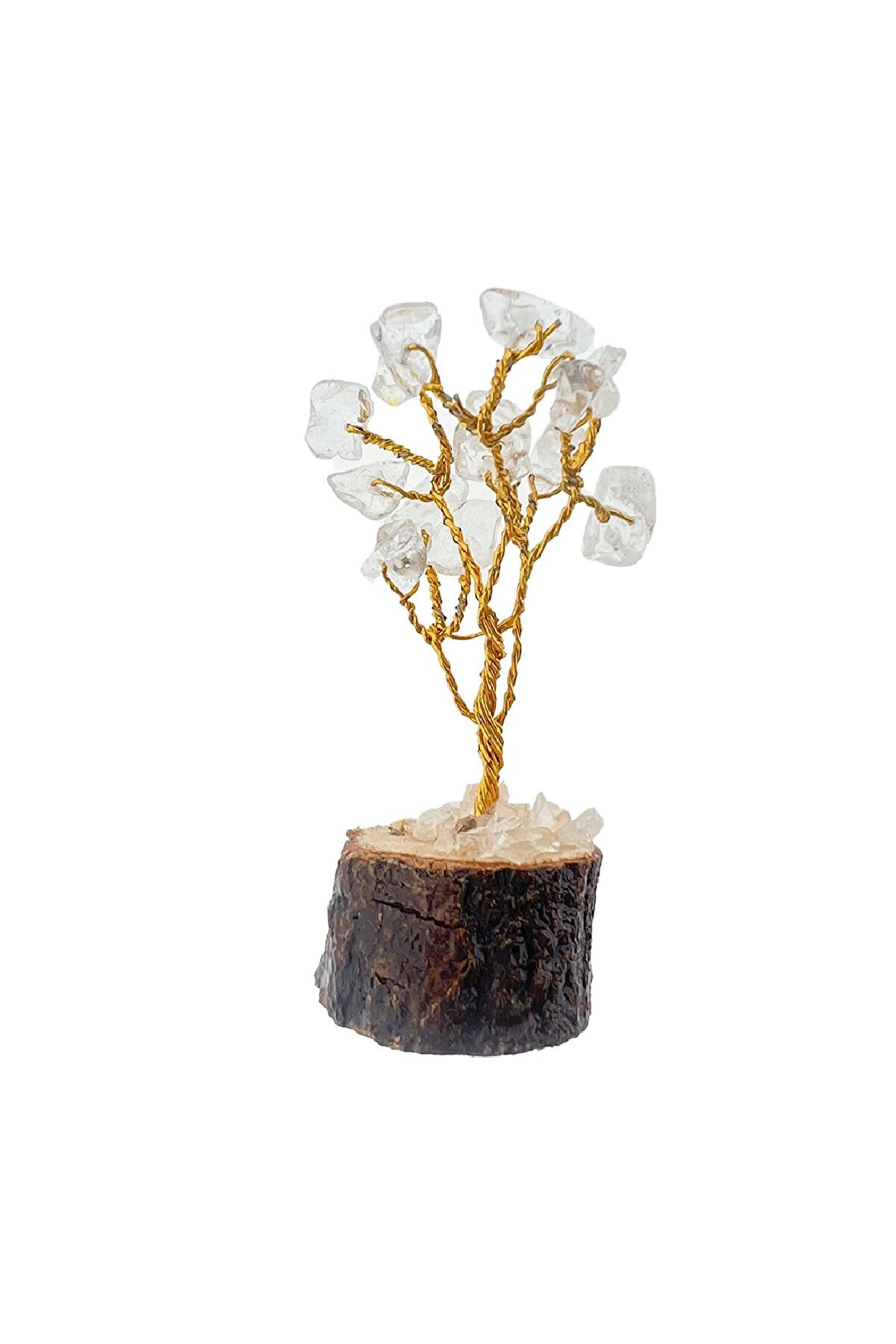 Seay Kristal Kuvars Taşı Doğal Taş Ağaç Tasarım Dekor El İşlemeli